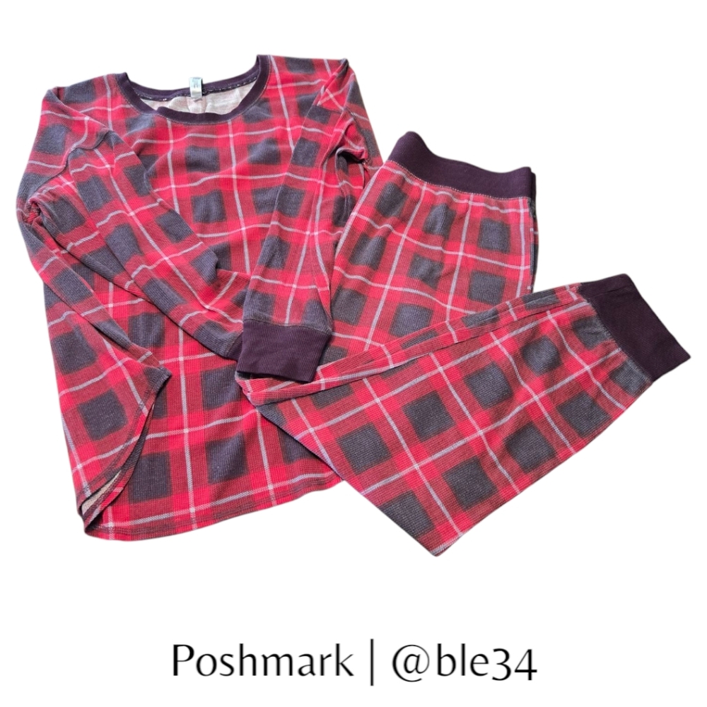 Gilligan & O'Malley Plaid Red & Black Pajamas